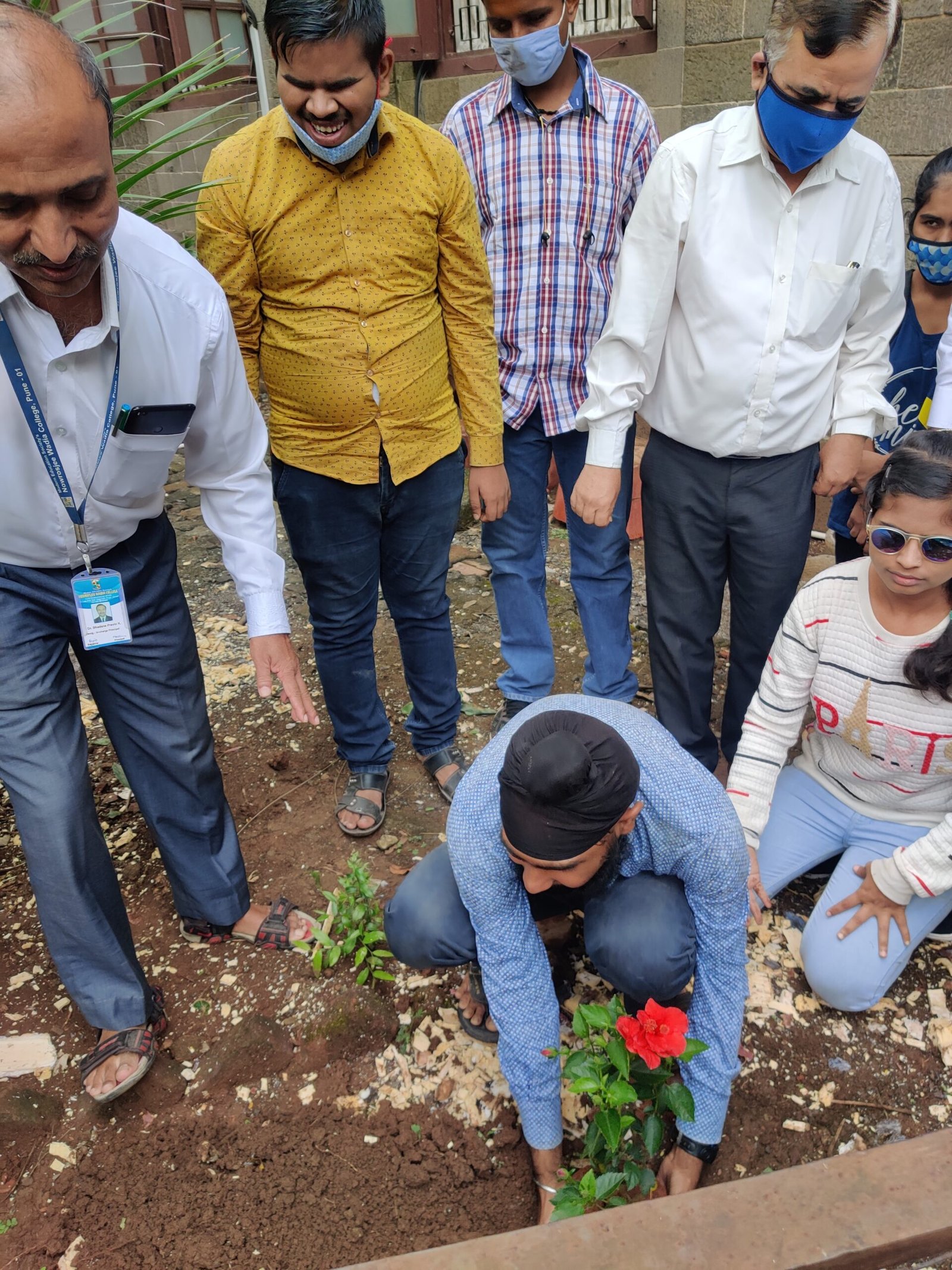 Plantation by Visually impaired students